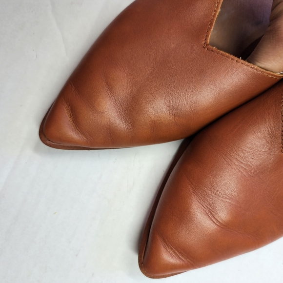 🌸Madewell Emilia Brown Leather Mules 9.5 - Picture 8 of 8